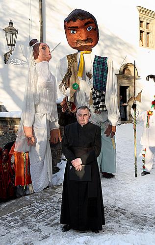 Karnevalsumzug durch die Stadt Český Krumlov, 16.2.2010