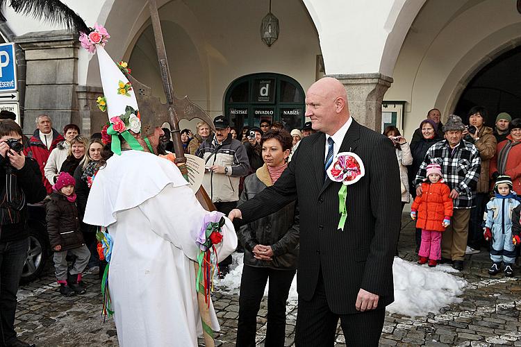 Karnevalsumzug durch die Stadt Český Krumlov, 16.2.2010