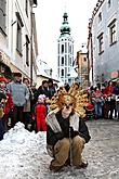 Karnevalsumzug durch die Stadt Český Krumlov, 16.2.2010, Foto: Lubor Mrázek