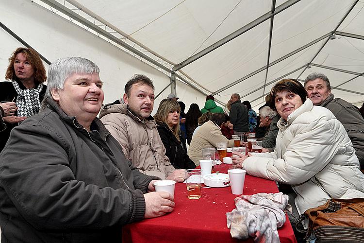 Masopustní veselice, Pivovarská zahrada, Český Krumlov, 13.2.2010