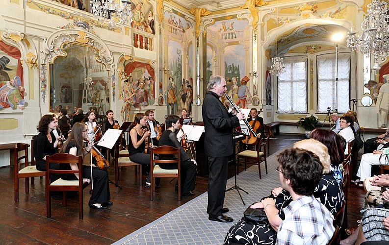 Jiří Hlaváč (Klarinette) a Krumauer Kammerorchester, 30.6.2010, Festival der Kammermusik Český Krumlov 2010