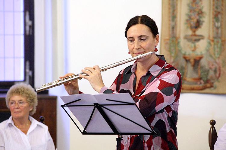 Nokturno - Šárka Havliková (flétna), Sergey Perepeliatnyk (klavír), Smyčcový orchestr Český Krumlov, 4.7.2010, Festival komorní hudby Český Krumlov 2010