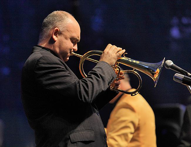 Welt-Jazzstar, James Morrison - Trompete, CBC Big Band, 24.7.2010, 19. Internationales Musikfestival Český Krumlov