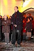 Musikalisch poetische Eröffnung des Advents, verbunden mit der Beleuchtung des Weihnachtsbaums, Stadtplatz Náměstí Svornosti, Český Krumlov, 28.11.2010, Foto: Lubor Mrázek