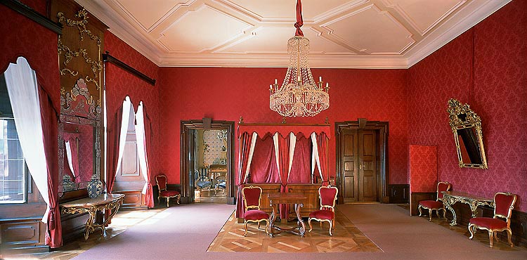 Schloss Český Krumlov, Barockschlafzimmer