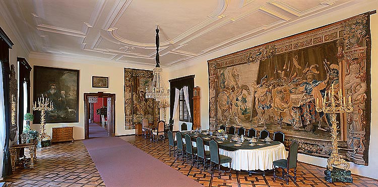 Český Krumlov Castle, Baroque dining room