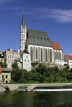 A View of St. Vitus Church from the Municipal Park in Český Krumlov, foto: Lubor Mrázek 
