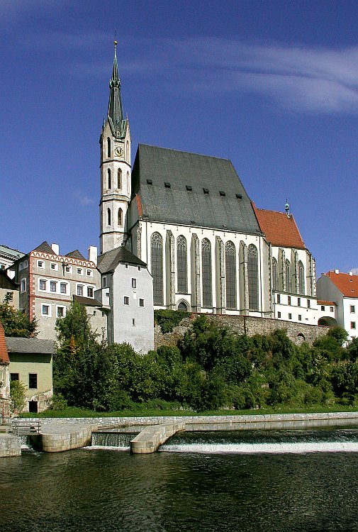 A View of St. Vitus Church from the Municipal Park in Český Krumlov, foto: Lubor Mrázek