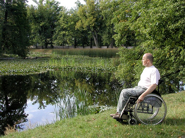 Behagen am Seechen im Schlossgarten in Český Krumlov, Foto: Lubor Mrázek