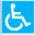 Ikona 'Bezbariérový přístup', Průvodce Českým Krumlovem i pro handicapované 