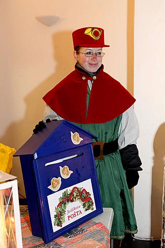 4th Advent Sunday - Baby Jesus´ Post Office at the Golden Angel, Advent and Christmas in Český Krumlov 2010