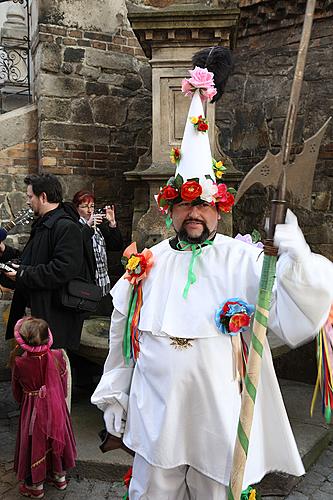 Carnival parade in Český Krumlov, 8th March 2010