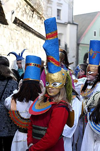 Carnival parade in Český Krumlov, 8th March 2010