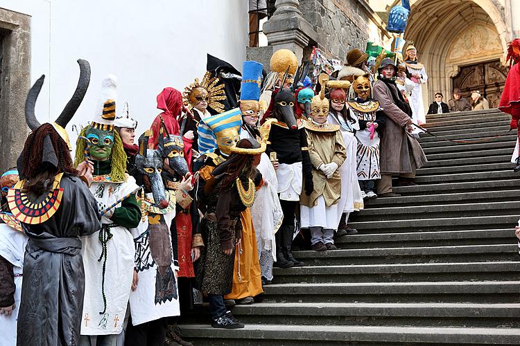 Carnival parade in Český Krumlov, 8th March 2010