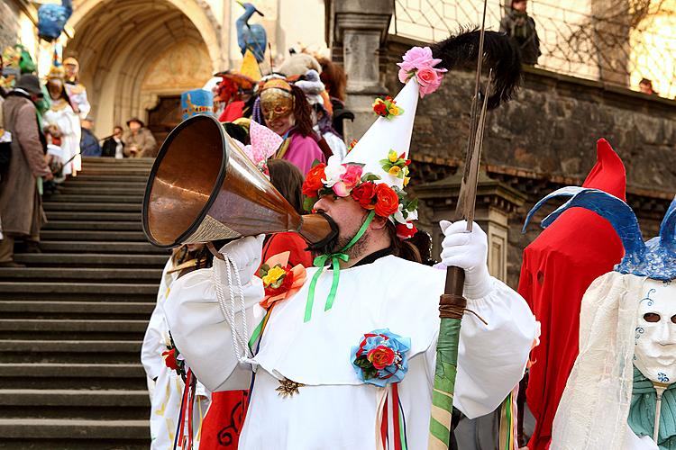 Carnival parade in Český Krumlov, 8th March 2010