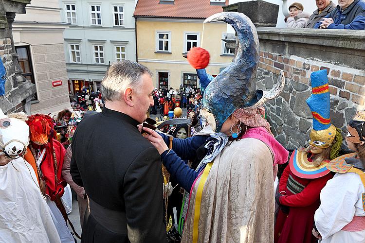 Carnival parade in Český Krumlov, 8th March 2010