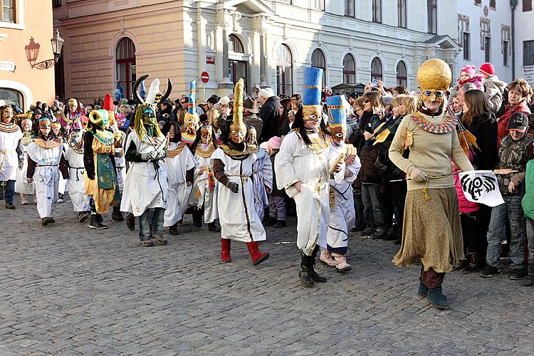 Carnival parade in Český Krumlov, 8th March 2010