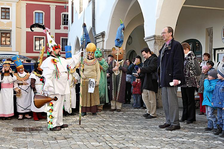 Carnival parade in Český Krumlov, 8th March 2010