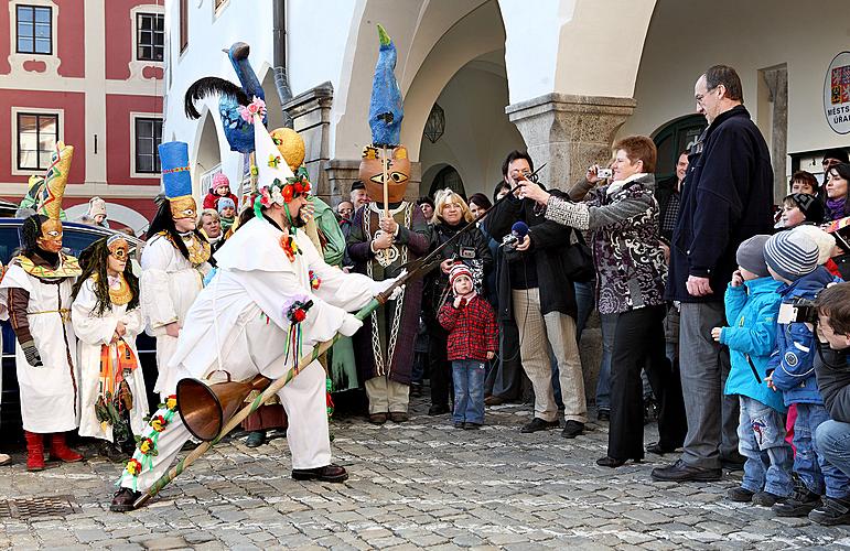 Carnival parade in Český Krumlov, 8th March 2010