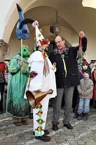 Carnival parade in Český Krumlov, 8th March 2010