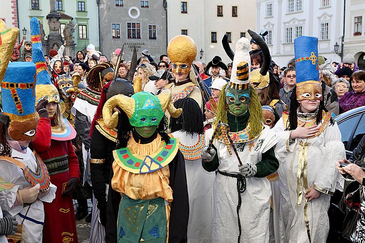 Carnival parade in Český Krumlov, 8th March 2010