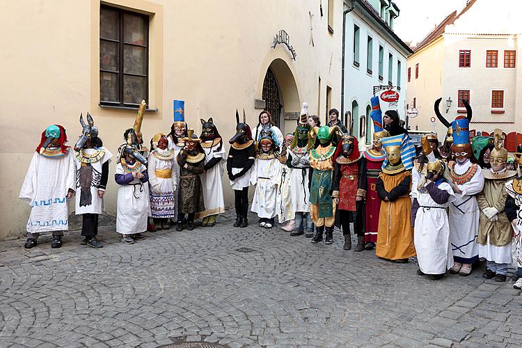 Carnival parade in Český Krumlov, 8th March 2010