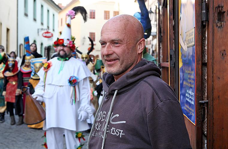 Carnival parade in Český Krumlov, 8th March 2010