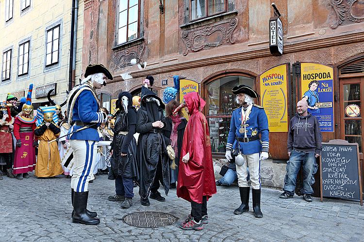 Carnival parade in Český Krumlov, 8th March 2010