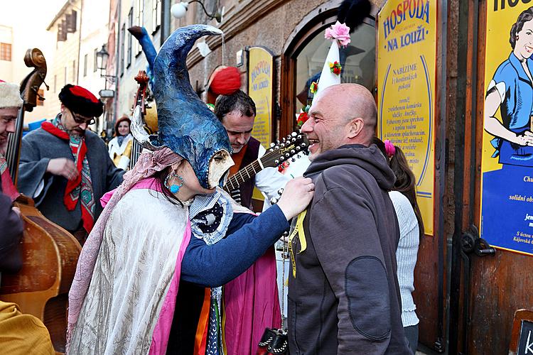 Carnival parade in Český Krumlov, 8th March 2010