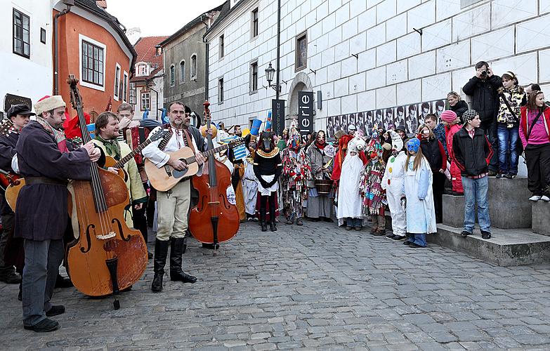 Carnival parade in Český Krumlov, 8th March 2010