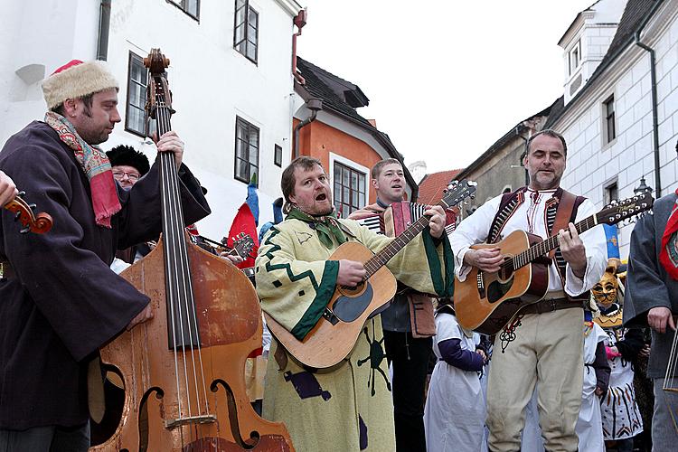 Carnival parade in Český Krumlov, 8th March 2010