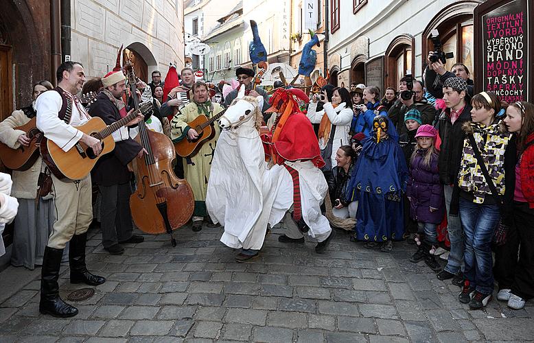 Carnival parade in Český Krumlov, 8th March 2010