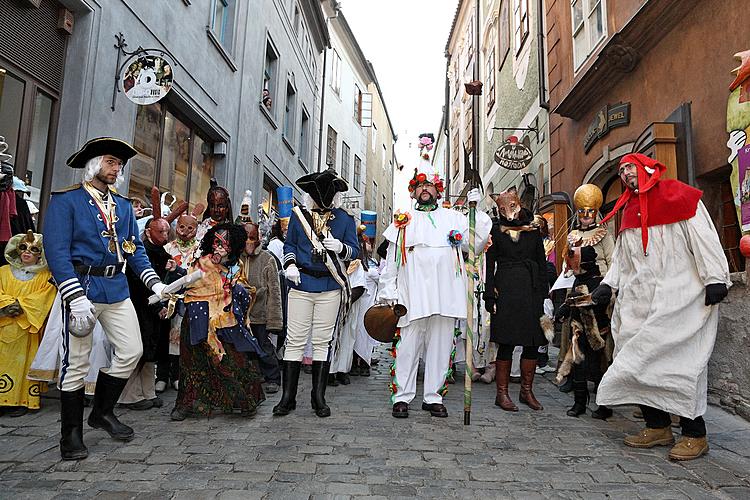 Carnival parade in Český Krumlov, 8th March 2010