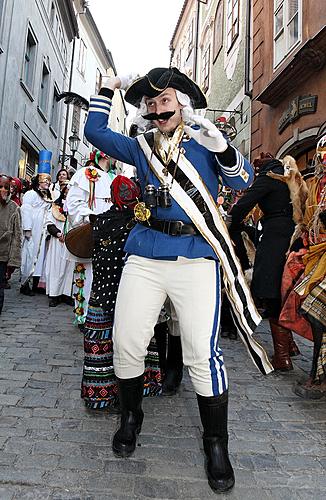 Carnival parade in Český Krumlov, 8th March 2010