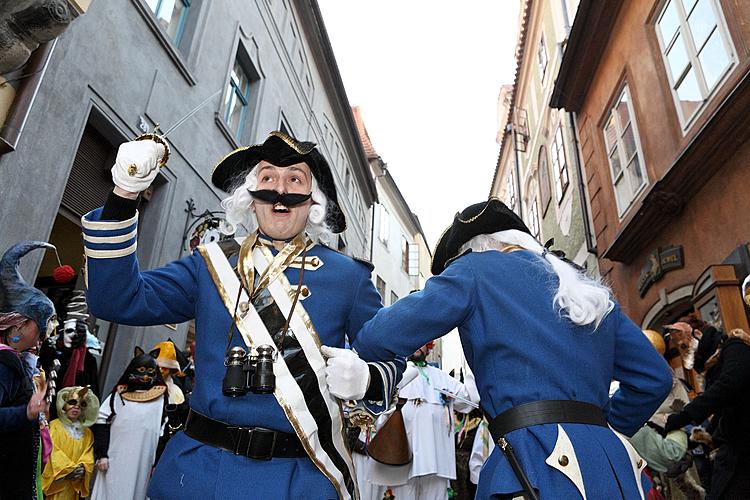 Carnival parade in Český Krumlov, 8th March 2010