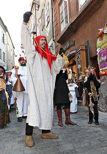 Carnival parade in Český Krumlov, 8th March 2010