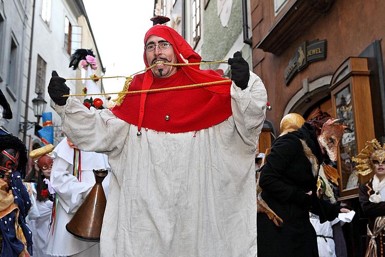 Carnival parade in Český Krumlov, 8th March 2010