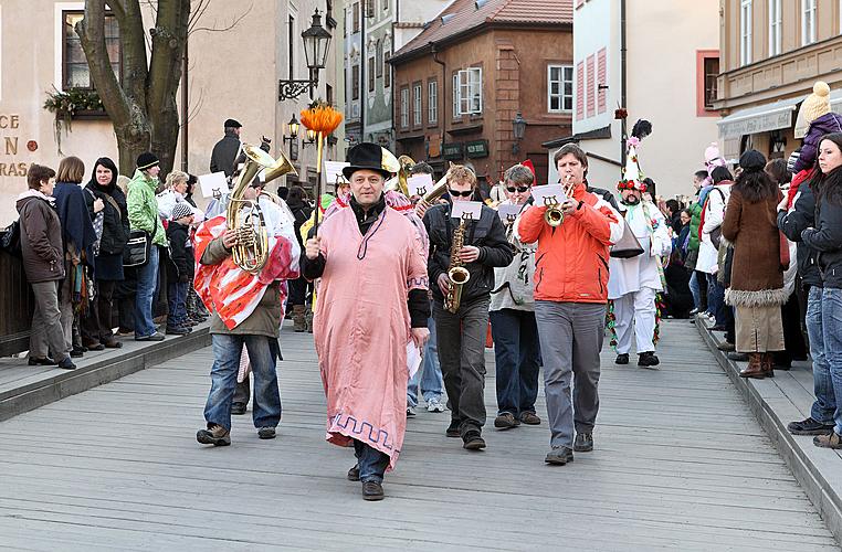 Carnival parade in Český Krumlov, 8th March 2010