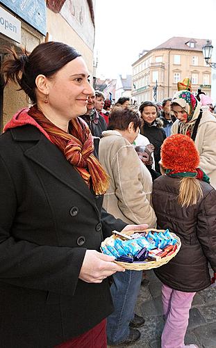 Carnival parade in Český Krumlov, 8th March 2010