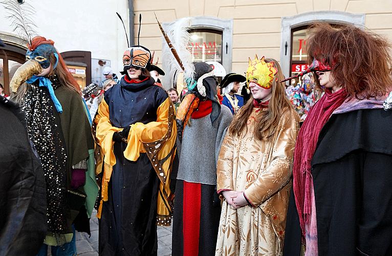 Carnival parade in Český Krumlov, 8th March 2010