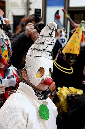 Carnival parade in Český Krumlov, 8th March 2010