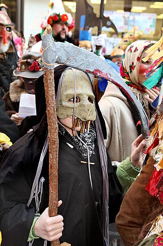 Carnival parade in Český Krumlov, 8th March 2010