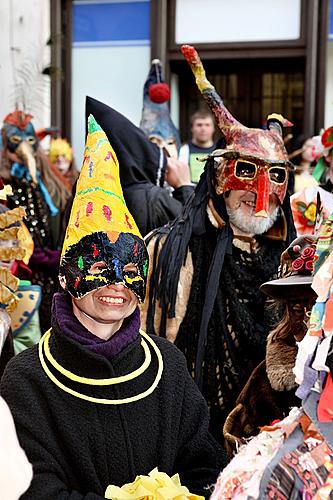 Carnival parade in Český Krumlov, 8th March 2010