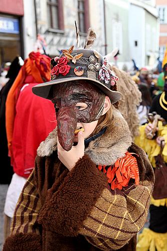 Carnival parade in Český Krumlov, 8th March 2010