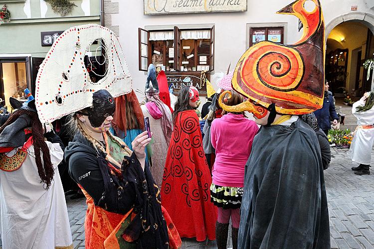 Carnival parade in Český Krumlov, 8th March 2010