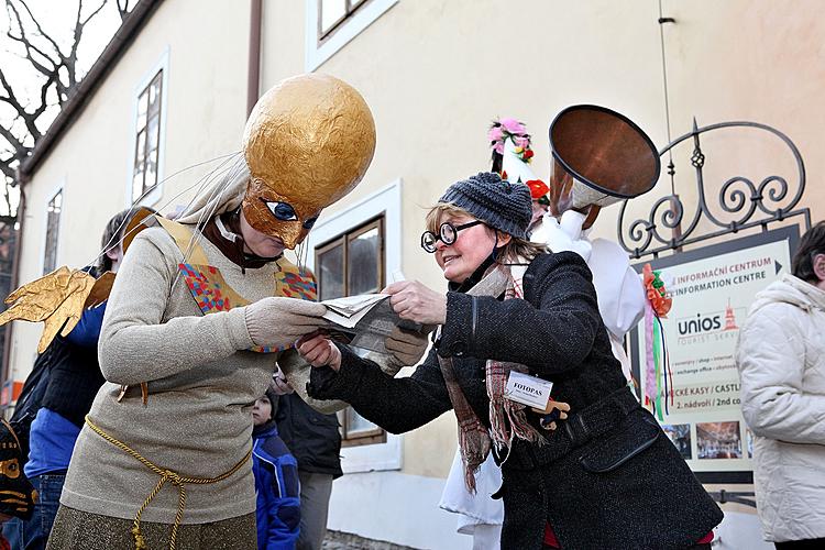 Carnival parade in Český Krumlov, 8th March 2010