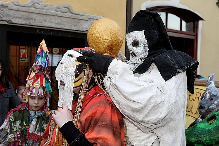 Carnival parade in Český Krumlov, 8th March 2010