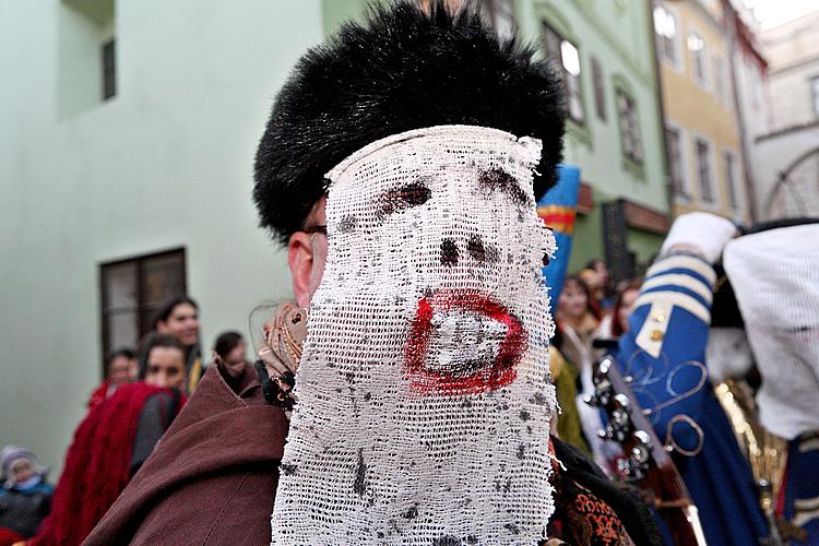 Carnival parade in Český Krumlov, 8th March 2010