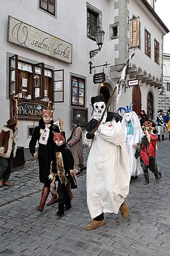 Carnival parade in Český Krumlov, 8th March 2010