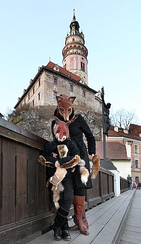 Carnival parade in Český Krumlov, 8th March 2010